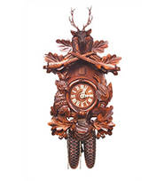 Pendule à Coucou Forest Concert – Horloge Murale Bois Mécanique – Cuco Clock